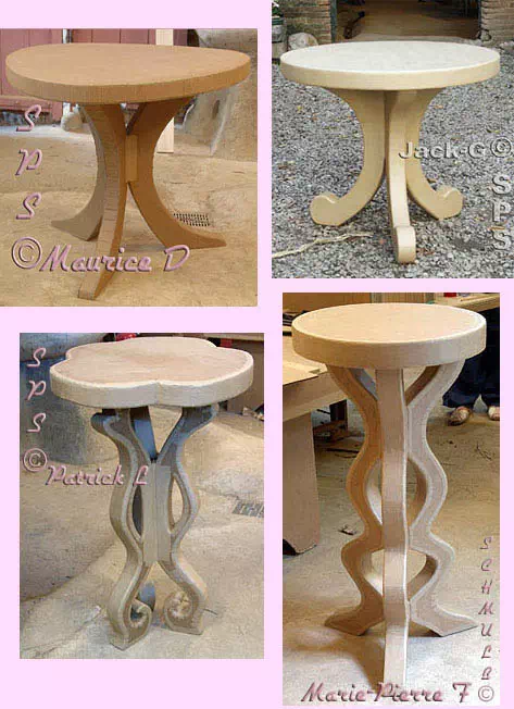 Pedestal cardboard table