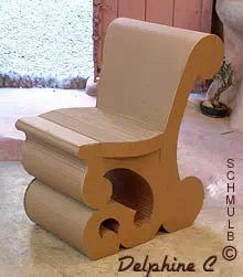 Baroque cardboard chair