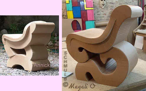 Design cardboard chairs