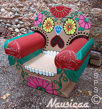 Painted armchair