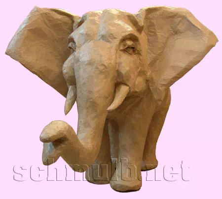 Paper mache elephant